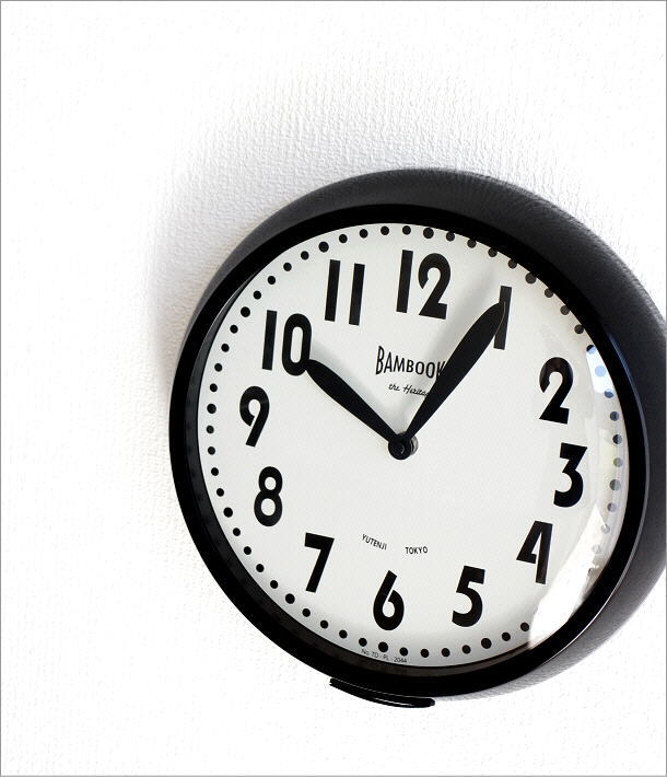 2HANDS WALL CLOCK ブラック(1)
