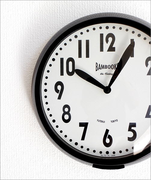 2HANDS WALL CLOCK ブラック(2)