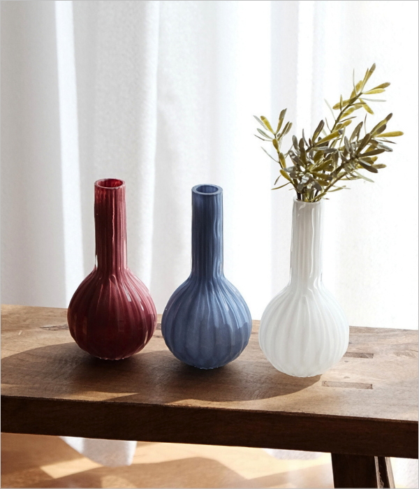MILK GLASS VASE フィグ 3カラー(1)