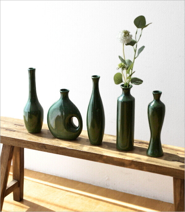 Olive Ceramic Vase 5タイプ(2)