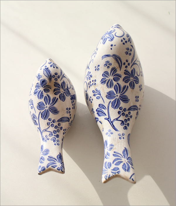 鳥 置物 陶器 オブジェ おしゃれ アンティーク クラシック シャビー