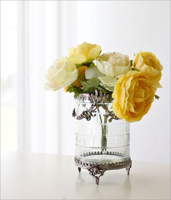 真鍮とガラスのサークルホルダー(2)