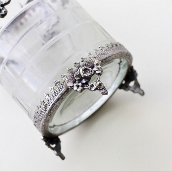 真鍮とガラスのサークルホルダー(5)