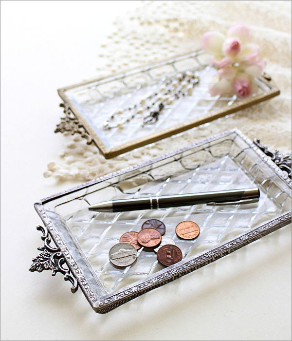 ガラスのクラシックミニトレイ(1)