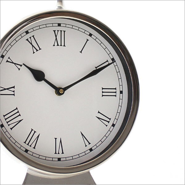 置き時計 おしゃれ アナログ 丸型 見やすい アンティーク ローマ数字