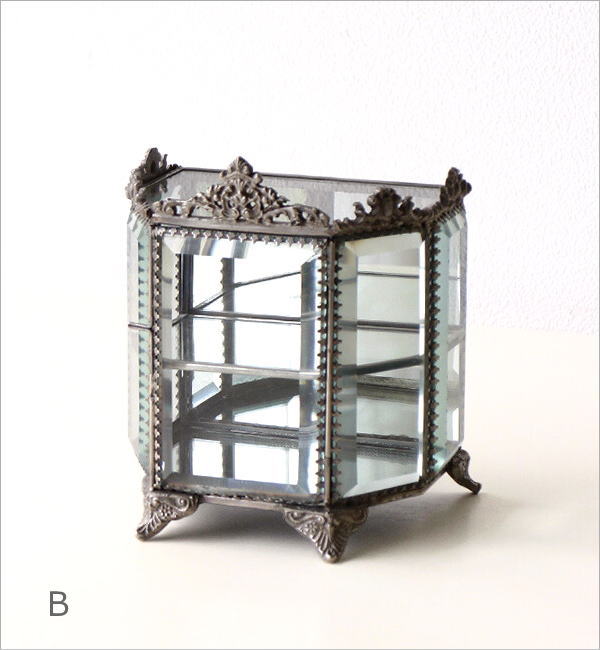 螺鈿細工 トカゲ彫刻扉付き四段小引き出し アンティーク アクセサリーケース 螺鈿細工 トカゲ彫刻扉付き四段小引き出し アンティーク