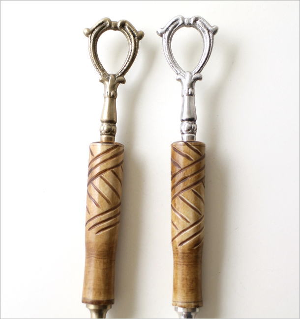 真鍮とウッドのロング靴ベラ ２カラー(2)