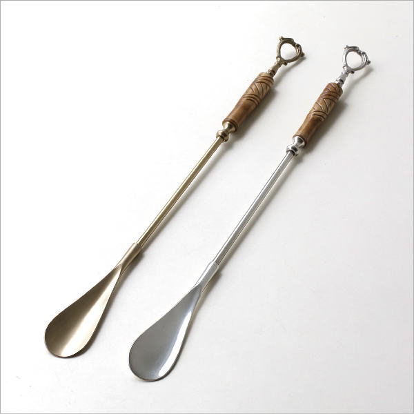 真鍮とウッドのロング靴ベラ ２カラー(4)