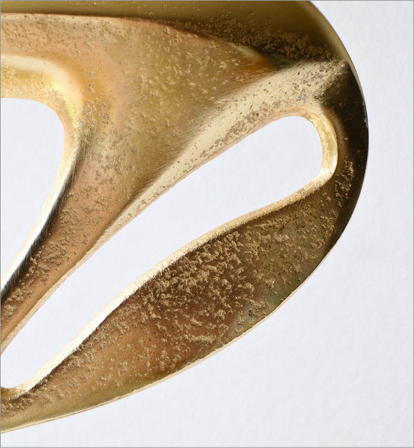 スタイリッシュなゴールドの馬の置物(4)