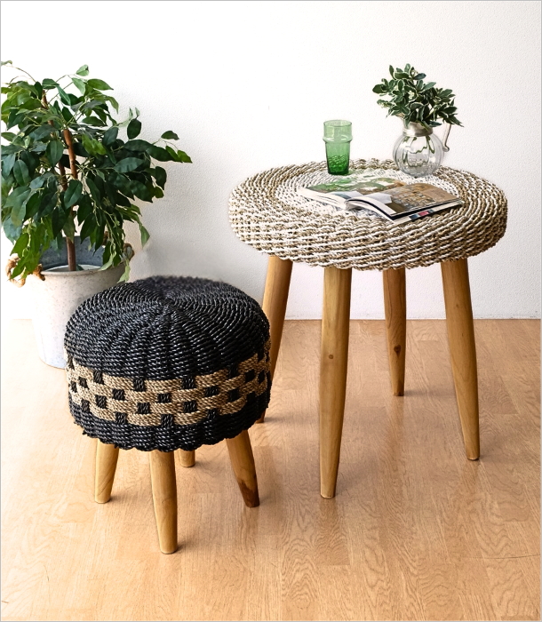 スツール シーグラス  BK(3)