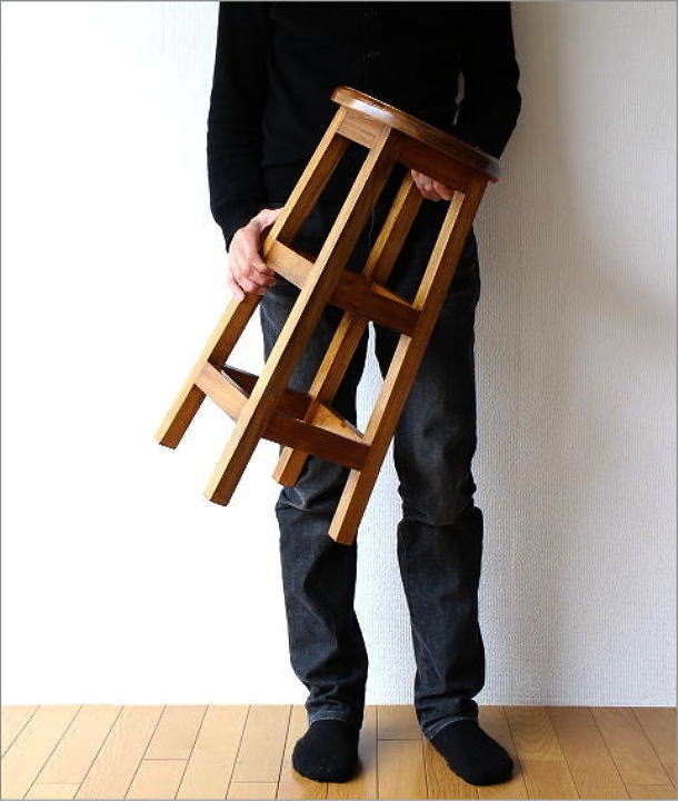 チークキッチンハイスツール(2)