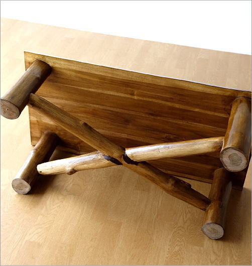 チーク原木テーブル