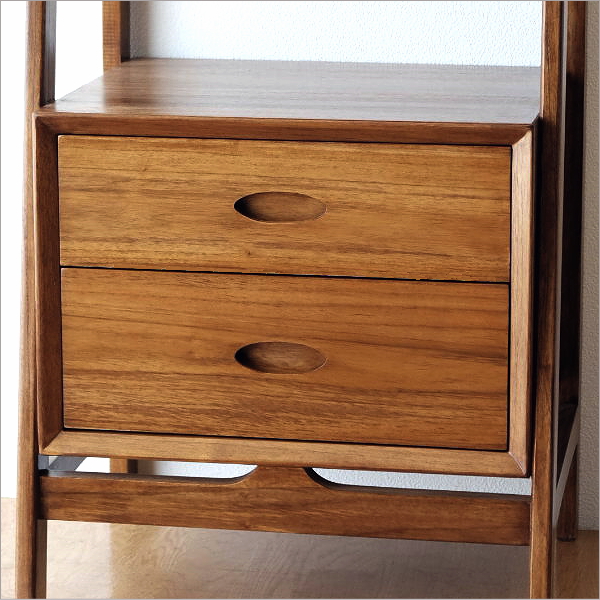 昭和レトロ 天然木 無垢材 シェルフ オープンラック 雰囲気最高 東谷