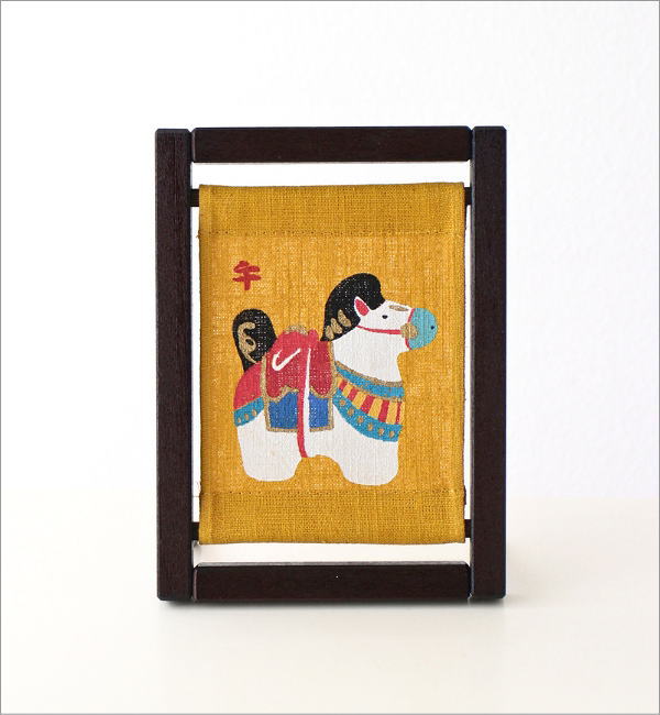 ミニ木枠フレーム 干支午(5)