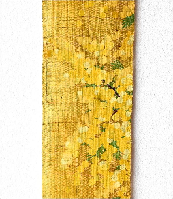 細タペストリー「陽だまりミモザ」(2)