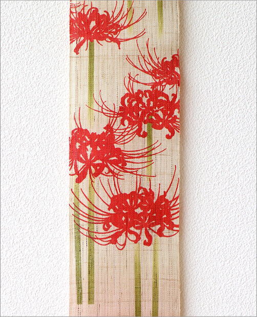 タペストリー おしゃれ 壁掛け 和風 和モダン 麻 縦長 細長い 細