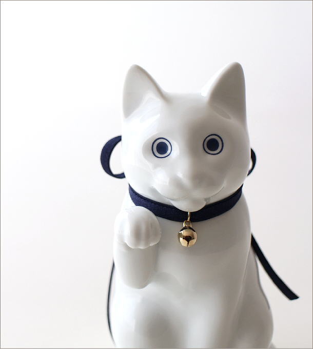へそくりの招きネコ 白磁(1)