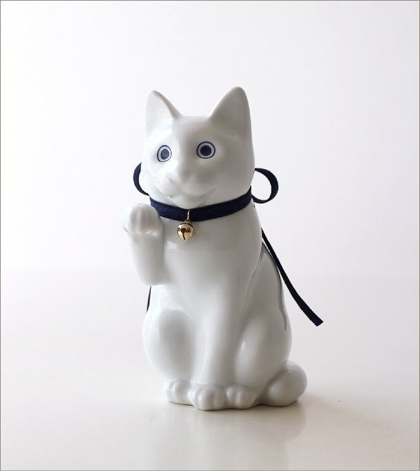 へそくりの招きネコ 白磁(6)