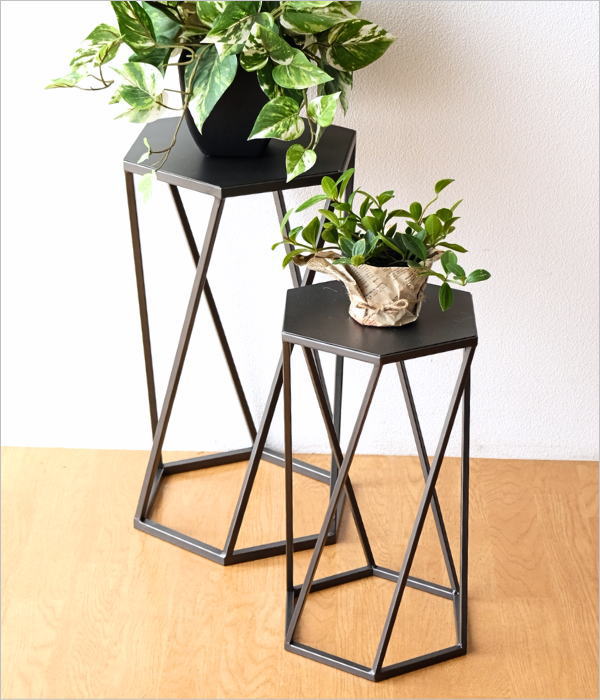 アイアン六角スタンド 2サイズセット(2)