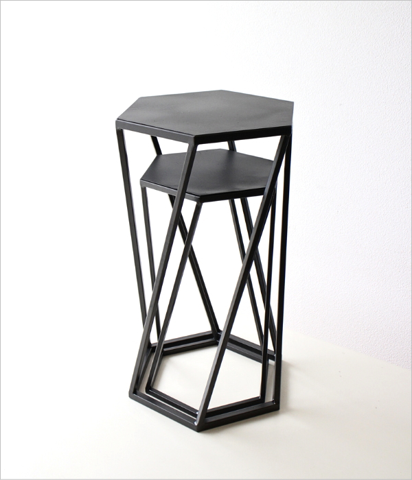 アイアン六角スタンド 2サイズセット(7)