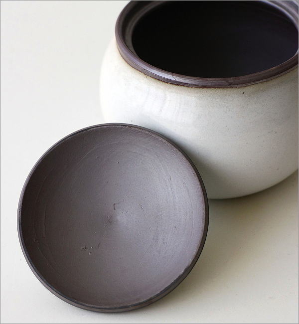 陶器の蓋もの器 2カラー(3)