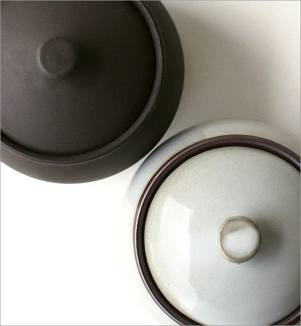 陶器の蓋もの器 2カラー(5)