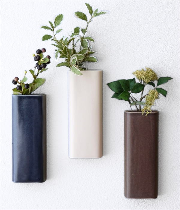 陶器の壁掛ベース 3カラー(1)