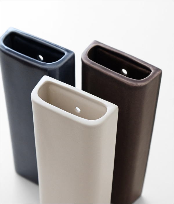 陶器の壁掛ベース 3カラー(4)