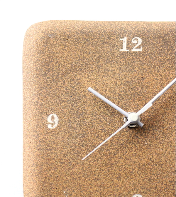 陶器のウォール スクエアクロック(2)