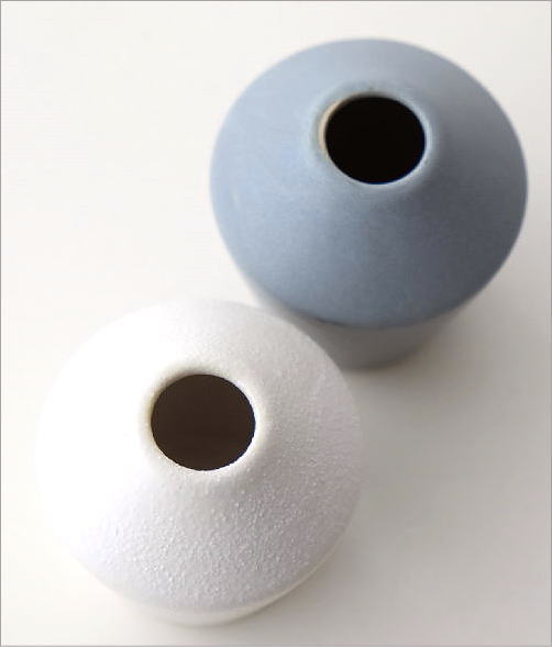小さな陶器の花瓶 つぼみ 2カラー(3)